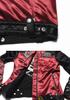 by our Riders Flying Fire Skull Embroidery Patch Bonding Riders Jacket Wine Red x [Banson] [Custom-ordered store] & JFV-901-WINERED-BLACK (XXL, Black)