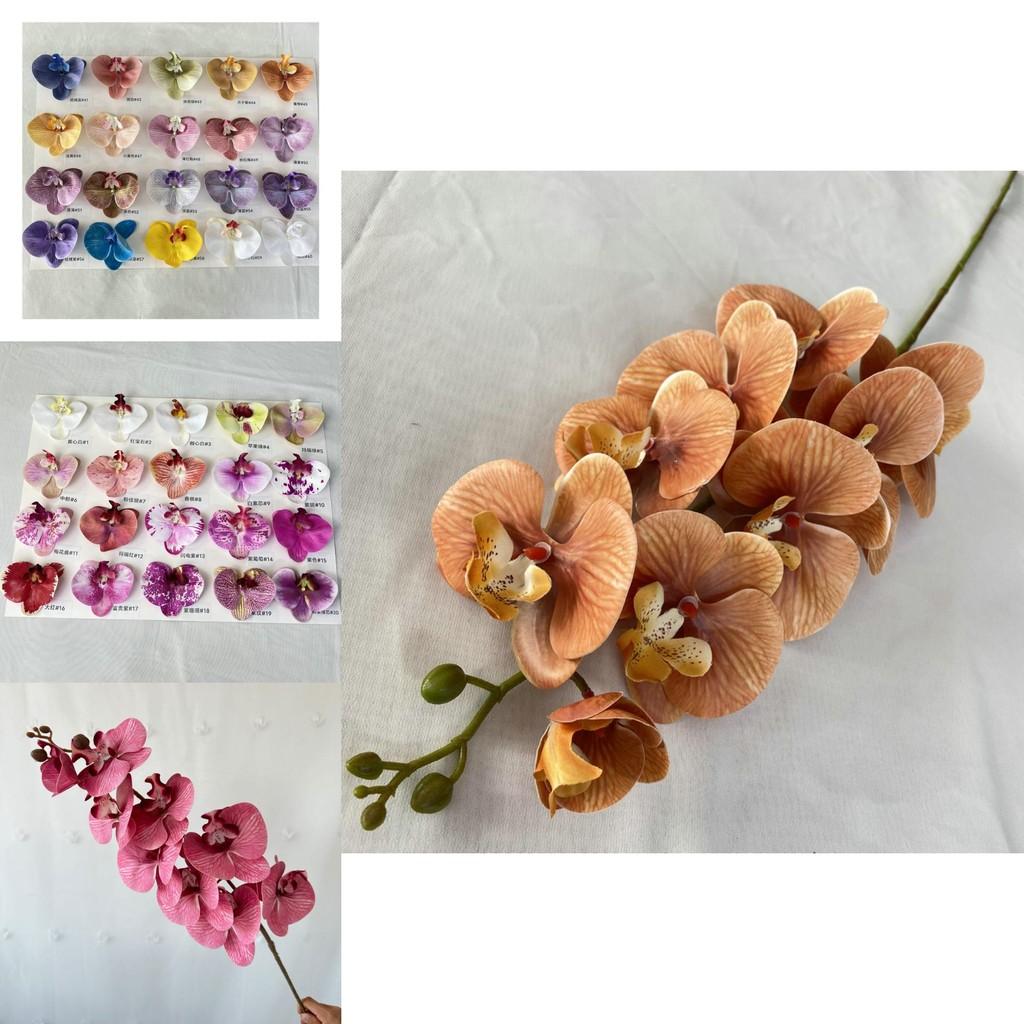 3d French Phalaenopsis Artificial Flowers For Wedding Decor Home Hotel Display