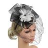 Hot Sale Bridal Mesh Headgear Photo Flower Hair Accessories Racing Festival Feather Headgear