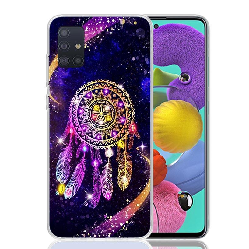 Retro Feather Dreamcatcher Phone Case For Samsung Galaxy A52 A32 A22 A12 A02S A50S A30S A51 A31 AA71 Note 20 Ultra 10 S10 Plus G