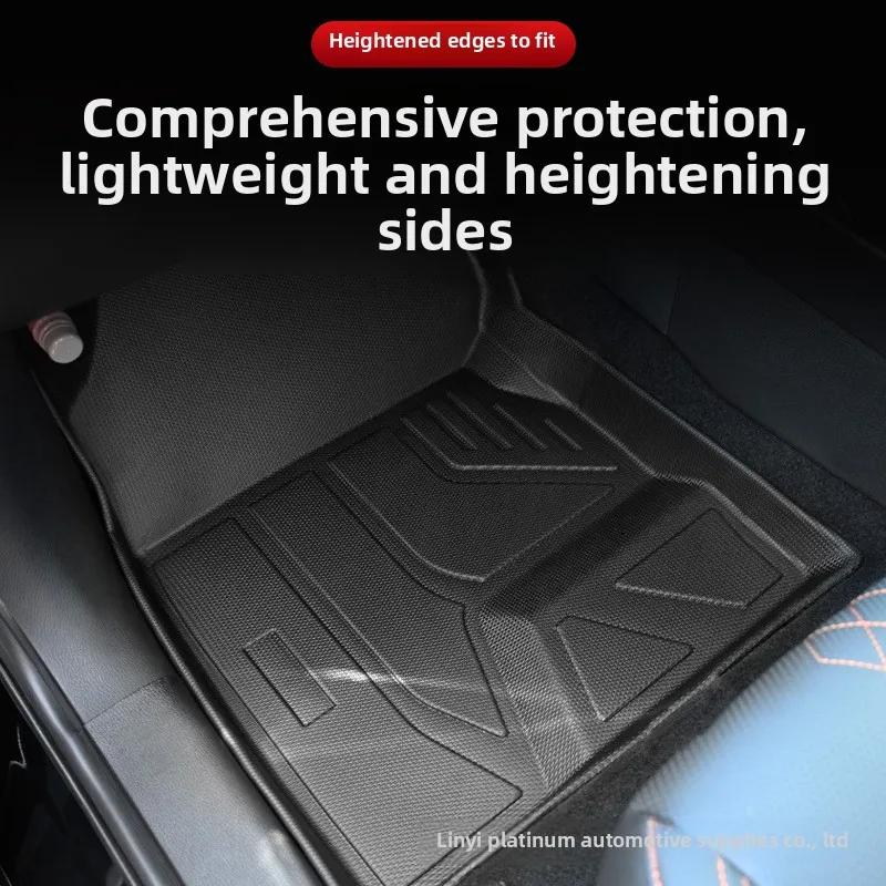 RHD Is Suitable for 2021 2022 2023 2024 Mitsubishi Outlander PHEV Right-hand Drive 3D All-weather TPE Foot Mat Trunk Pad