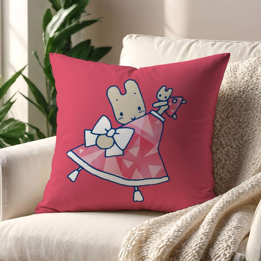 MARRONCREAM Kawaii cushion cover For Pillow Printing Sofa Decoration Home Car Room Coffee Shop Office Nordic Simplicity
