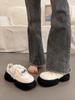 Popular Versatile Little White Shoes Women's Muffin Platform Dad Shoes 2025 Spring and Autumn Super Hot New Niche Heightening Sports Shoes
