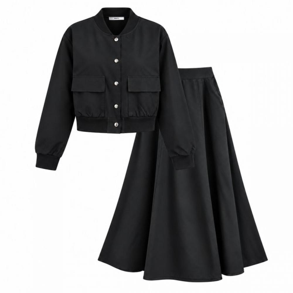 Ggpx New York Bomber Jacket And Flare Skirt Setup Gq9st004f