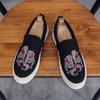 Men Loafers Shoes Summer  Man New Fashion Canvas Footwear Soft Flat Comfy Flock Suede Leather Men Casual Vulcanized Shoe2024