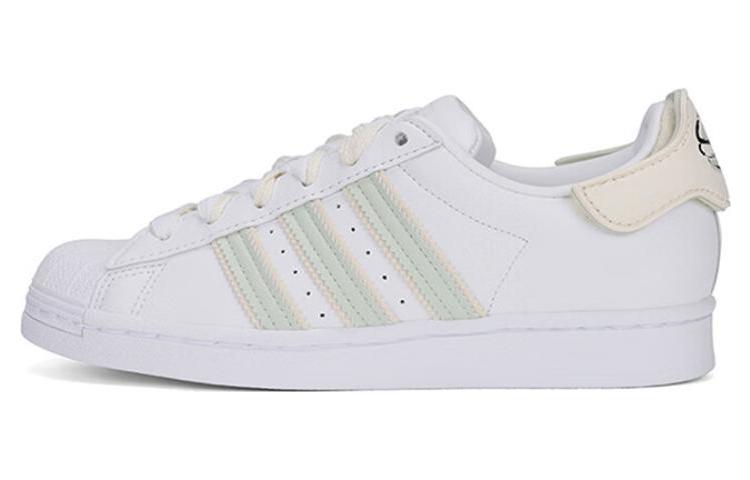 Adidas Originals Superstar  White Green  Women s H03728 40