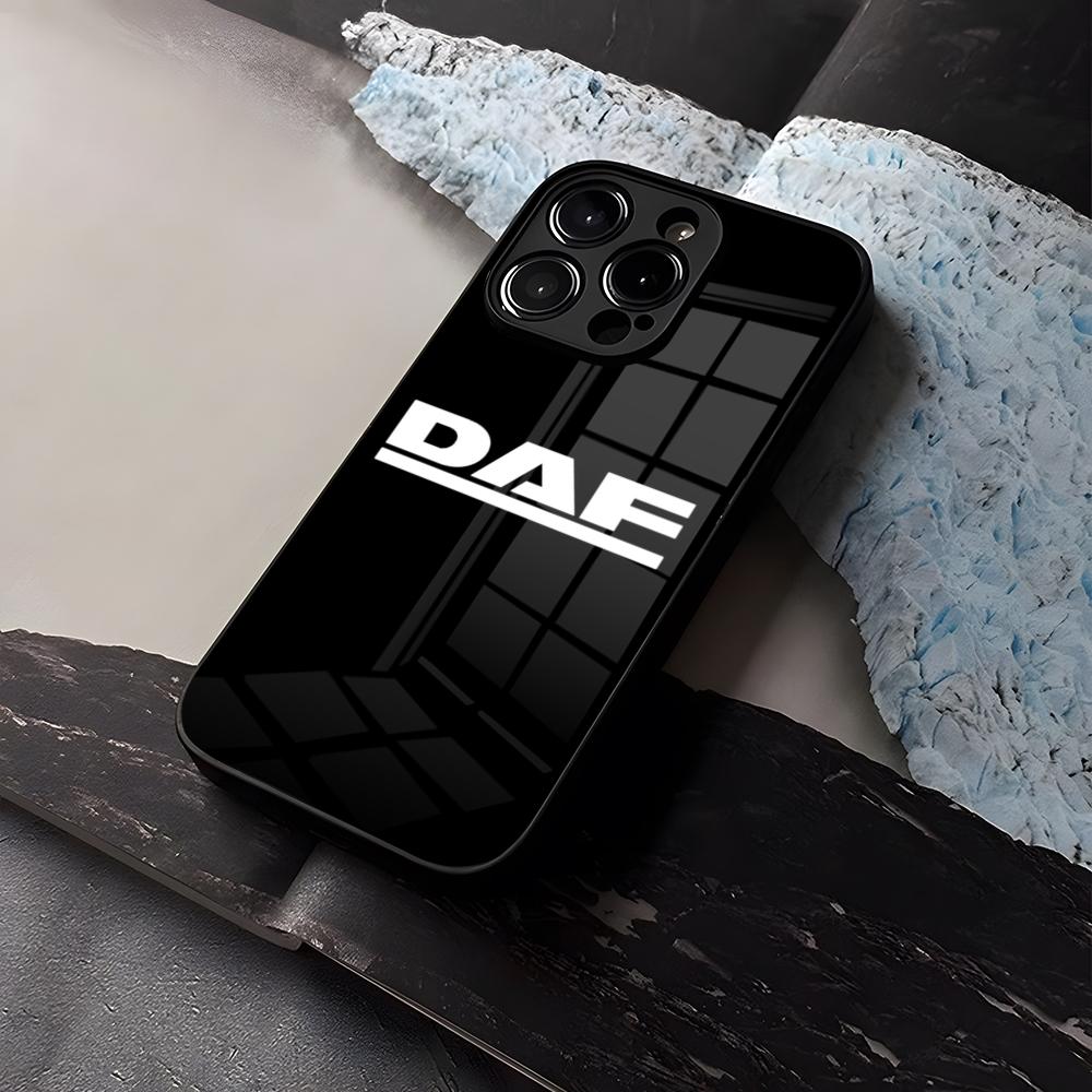 

DAF Truck Phone Case Tempered Glass For IPhone 16 13 14 12 15 11 Pro Max Plus Mini X XR SE2020 Coque iPhone 15 Plus
