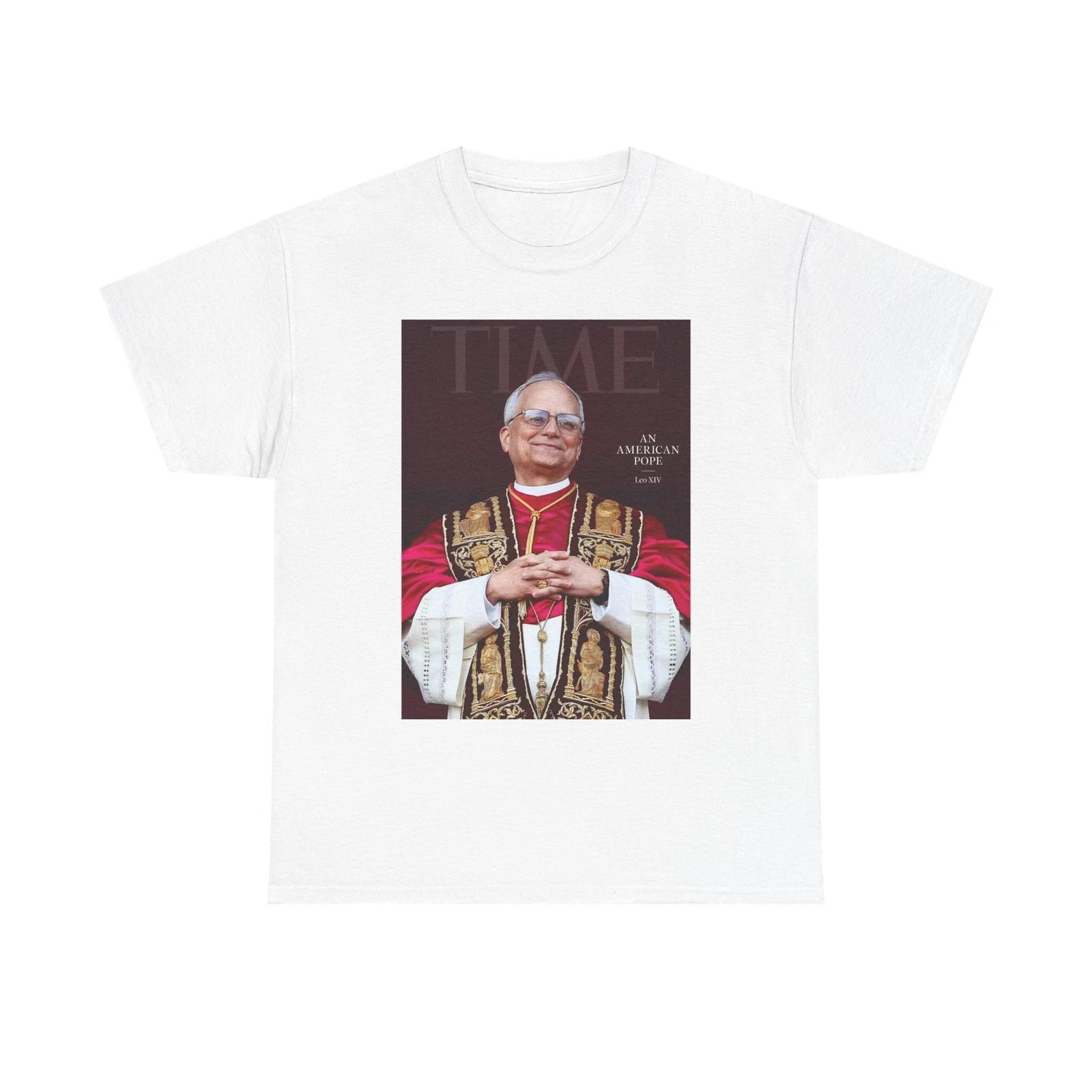 Men s and Women s T-shirts Pope Leo Graphic M