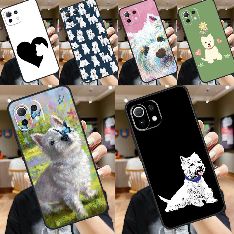 West Highland Terrier Westie Funda For POCO F6 X6 Pro X5 X3 F3 F5 M6 M5s Xiaomi 14 Ultra 12 13 Lite 11T 12T 13T Pro Case
