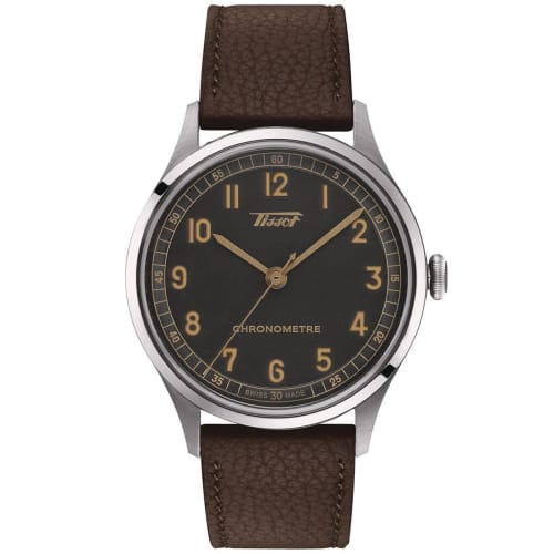 

Tissot Heritage 1938 Automatic Watch, COSC Leather Strap, Anthracite Dial, Officially Imported, Men s, Model T1424641606200