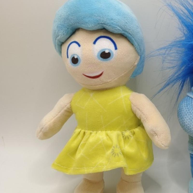 Poupées Peluches Vice Versa 2 Personnages Émotionnels Doux Moelleux Peluches Colère Joie Tristesse Anxiété Peur Disney Pixar Jouets de Collection pour Fans Décoration Chambre d'Enfant