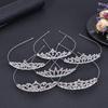 Exquisite Princess Crystal Tiara Crown Headband Children Girls Love Bride Prom Wedding Party Accessories Jewelry Gifts New 2024