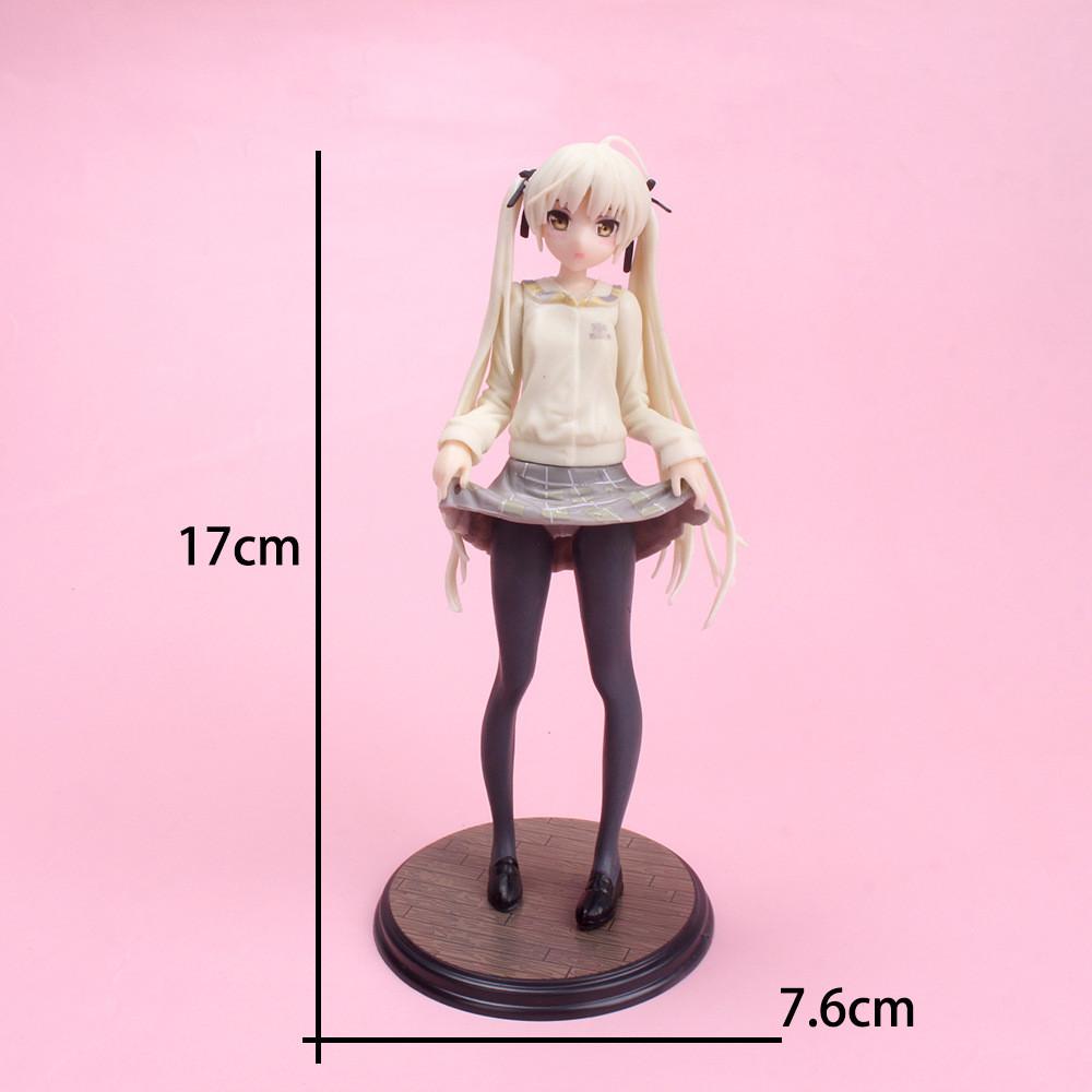Anime Figure Cartoon Kawaiii Yosuga No Sora Kasugano Sora Sitting Position Action Figure Host Computer Chassis Decor Car Ornamen