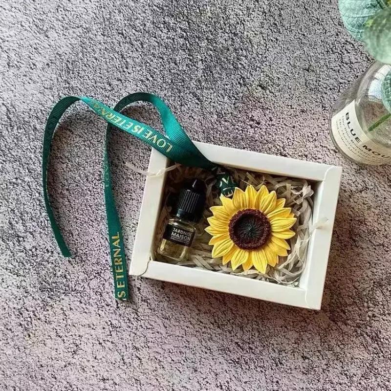 DIY 3D Forma na přívěsek Slunečnice Silikonová Forma na Svíčku Mýdlo Sádru Aromaterapii Čokoládu Nástroje na Pečení Dortů Sádra Hlína Pryskyřice Umělecké Řemesla