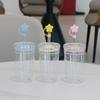 Portable 500ml Straw Coffee Cup Transparent Plastic Cold Drinking Cup Reusable Single Layer Car Tumbler Cup