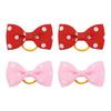 Puppy Hair Bow Puppy Hair Accessory Set Handmade Dog Hair Bowknot Set with Rubber Bands for Small Pets Party Christmas Birthday