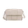 Women's Bag 2025 New Trendy High-end Fashion Versatile Shoulder Messenger Bag Autumn and Winter Woven Portable Small Square Bag