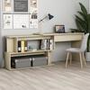 VidaXL Corner Desk Sonoma Oak 200x50x76 Cm Particleboard