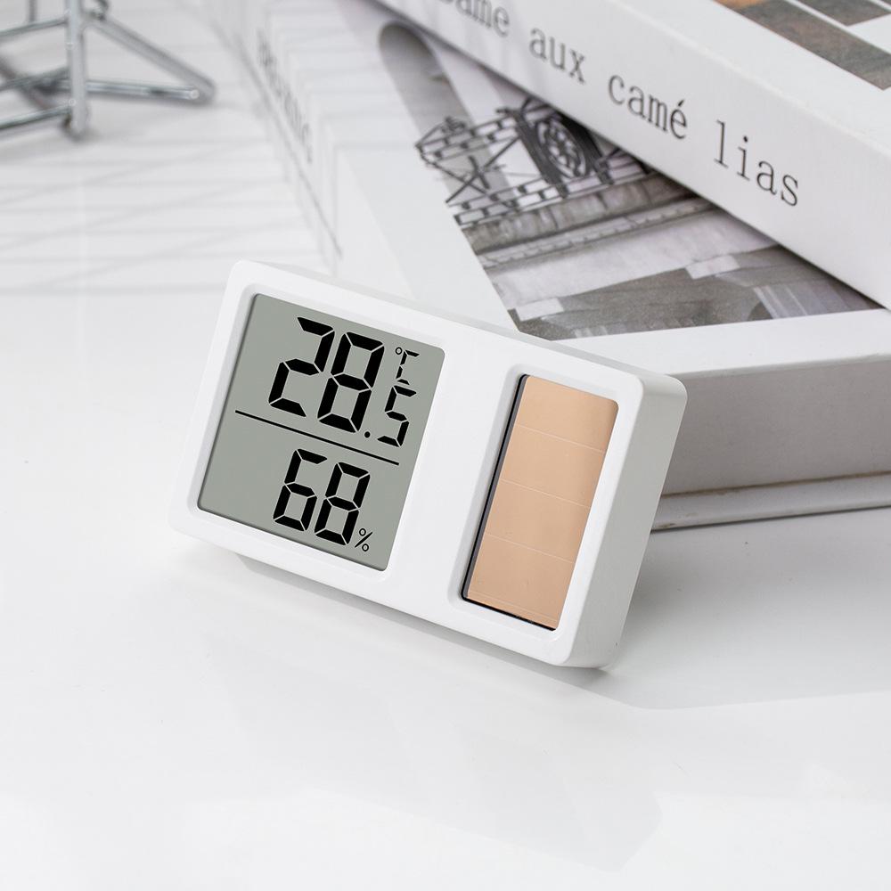 High-Precision Digital Solar Thermometer and Hygrometer for Baby Room, Car, or Home