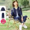 Women's Casual Sports Baseball Jacket & Pants Set