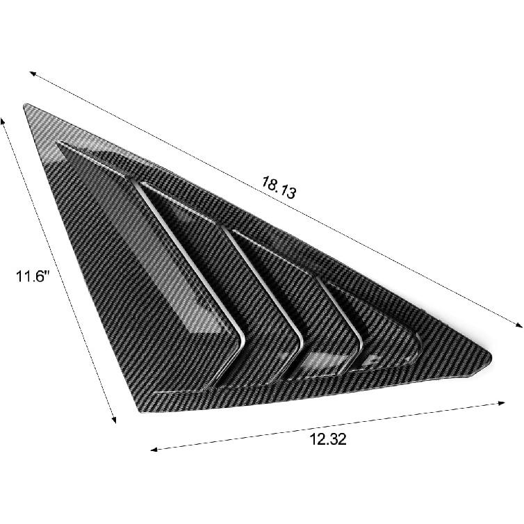 CKE For 11Th Gen Civic Hatchback Compatible With Honda Civic 2026 2025 2024   Accessories Sport Car Exterior Rear Side Window Louvers Air Vent Scoop