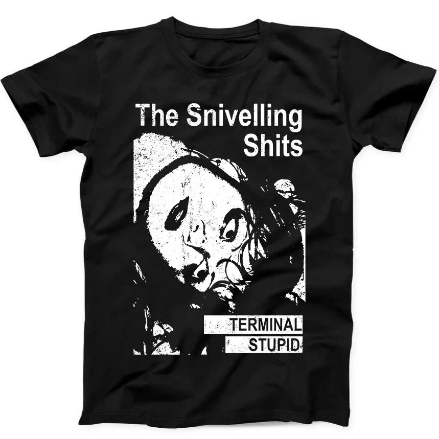 

The Snivelling Shits Terminal Stupid Punk Rock Gift Tee Black T Shirt 107 L