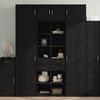 VidaXL Highboard Black 70x42.5x185 Cm Engineered Wood, Sideboard, Storage Furniture, High Cabinet, Cabinet, 3281463