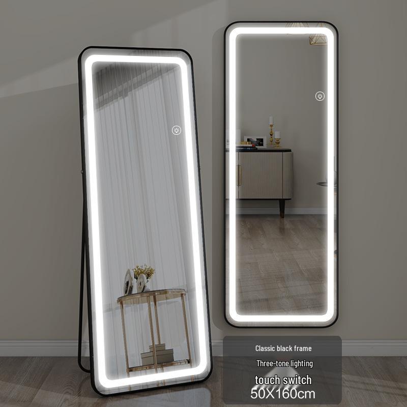 Specchio da terra a parete Smart LED Touch per Camera da letto e Cabina armadio