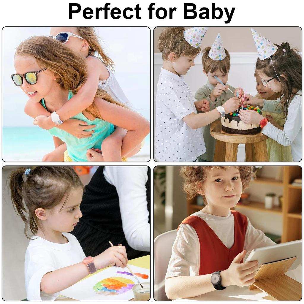 Case for Apple AirTags Kids Wristband Nylon Strap Anti-Scratch Cover for Airtag GPS Tracker Holder Watch Strap Bracelet Band