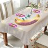 Ramadan Kareem Moon Lantern Waterproof Tablecloth Ramadan Decorations Reusable Eid Mubarak Kitchen Dining Tablecloth Party Decor