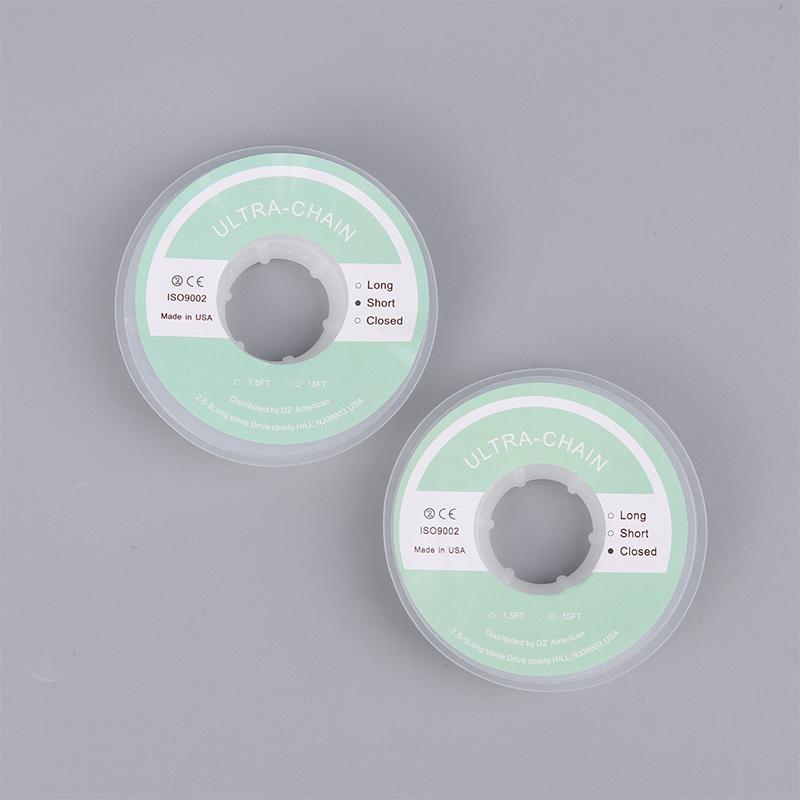 Clear Rubber Chain Orthodontic Elastic Ultra Power Chain Rubber Band Gum Ortho