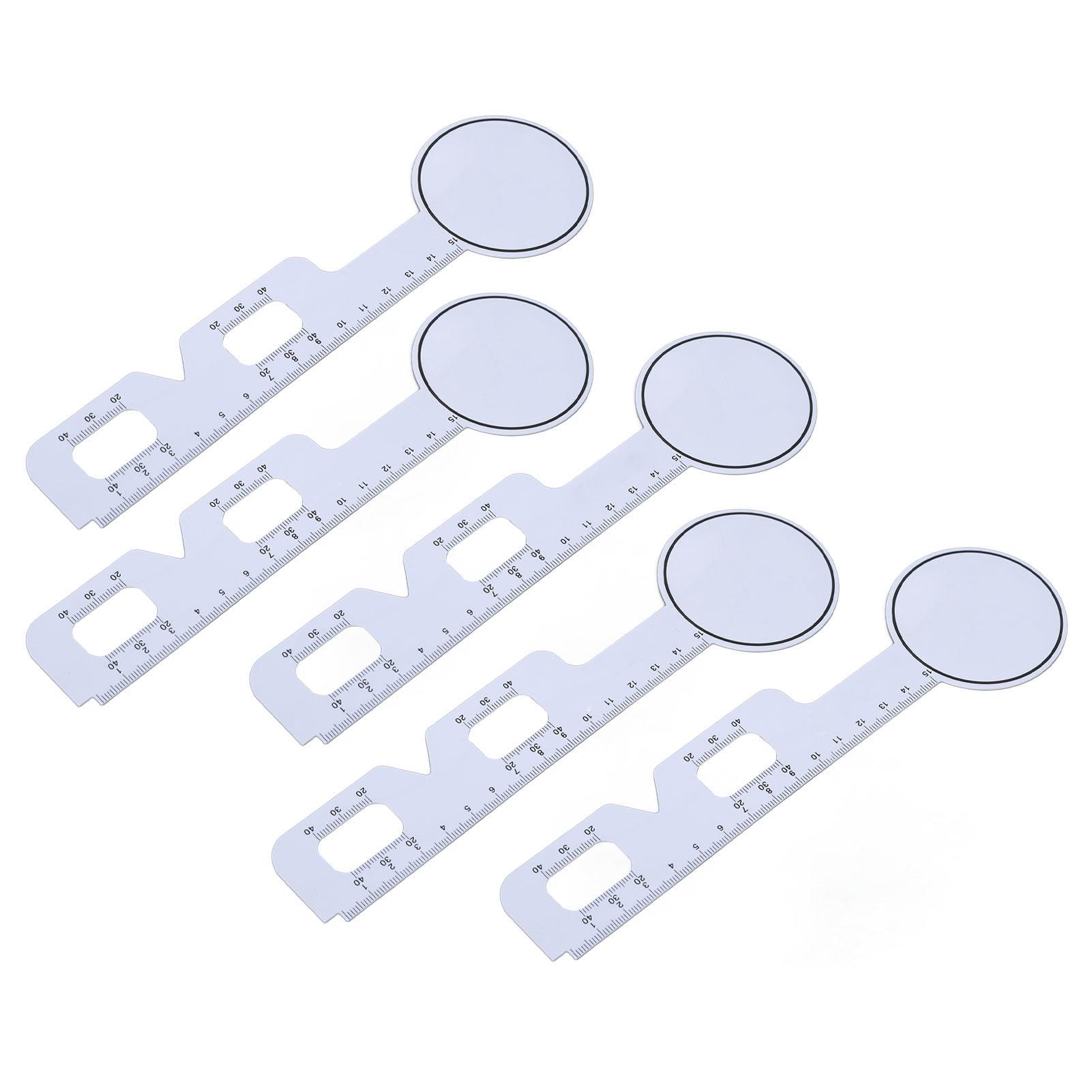 

5pcs Eye Pupil Distance Meter Smoothing Edges Prevent Slip Handle Ophthalmic Measure Tool