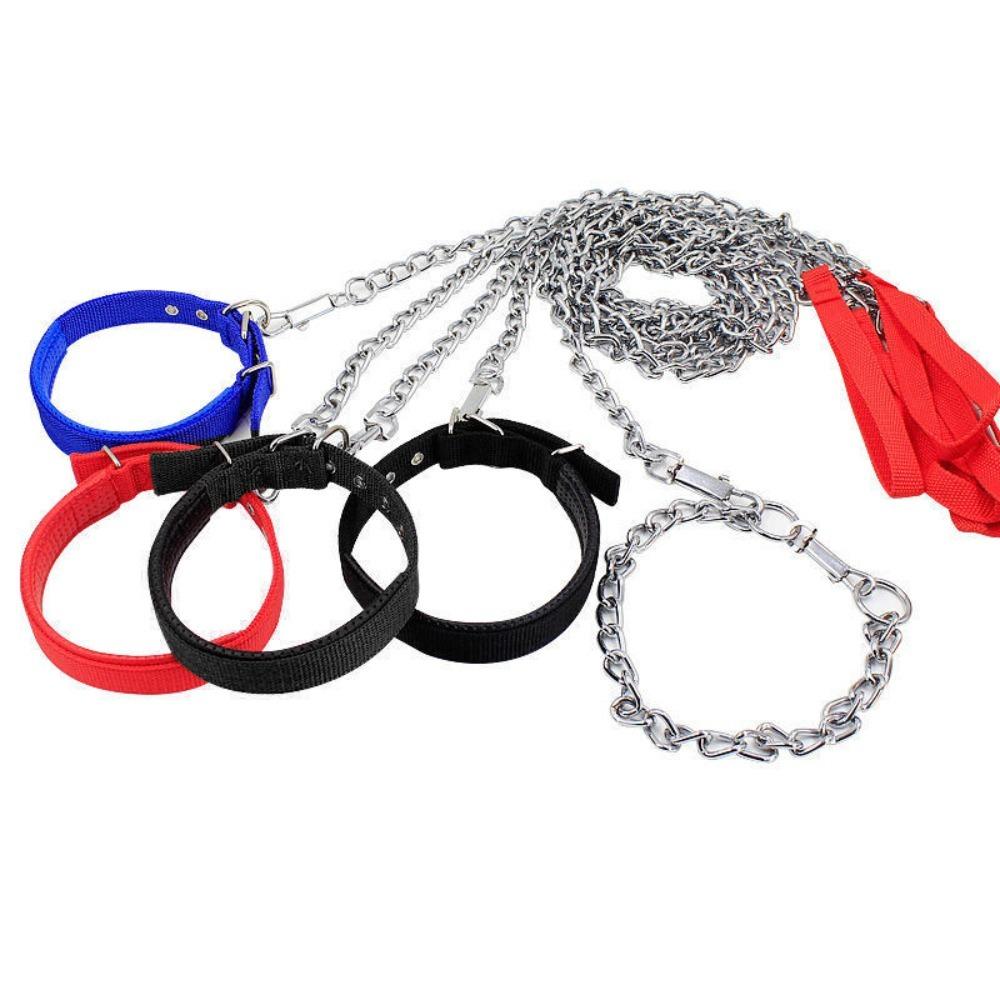 Bite Resistant Pet Dog Leash Anti-wear Dog Traction Rope Dog Harnesses Iron Dog Chain  Outdoor