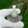 Natural Aquamarine Gemstone Pendant 925 Sterling Silver Indian Jewelry For Women