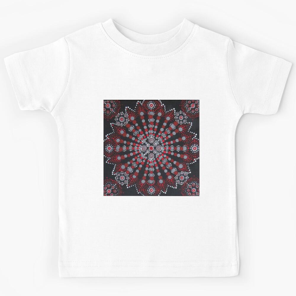 Red Dot Mandala Kids T-Shirt 170