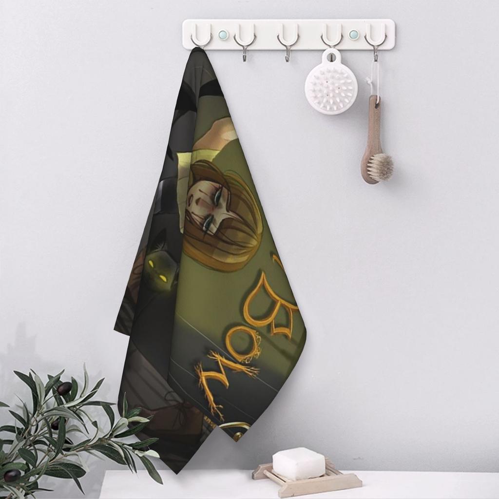 Fran Swedish Horror Adventure Game Bow Soft Face Towel Quick Dry Pool Bath Cotton Towels Absorbent