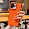 Luxury Cross Texture Leather Design Case For OnePlus 15S 15T & 1+15S Slim Orange Camera Ring Shockproof Case Cover