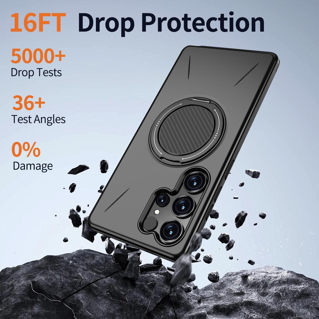 Protective Coque Magnetic Ring Case for Samsung Galaxy S25 FE 5G S23 Plus S24 Ultra Covers