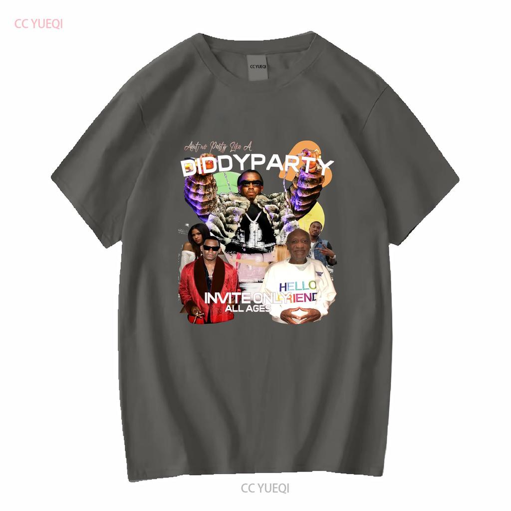 Aint No Party Like A Diddy T Shirt Retro Vintage Y2k Aesthetic vintage Washed Stylish graphic Stretched Versatile Slightly