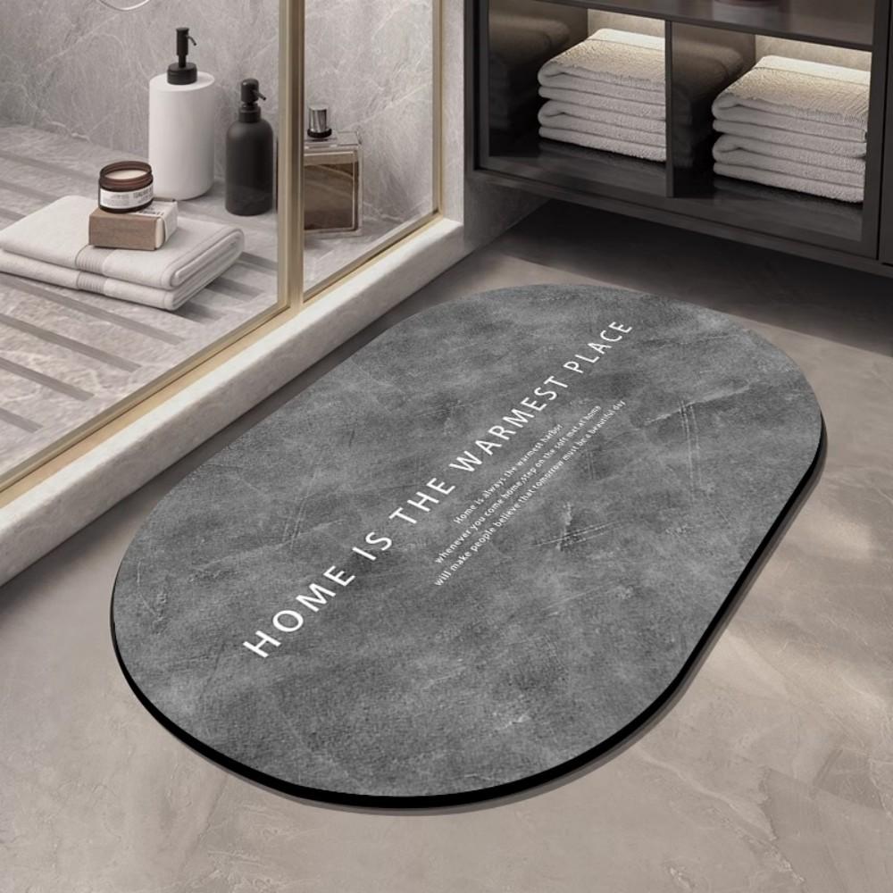

Non Slip Absorbent Bathroom Rug Grey Concrete Pattern Industrial Style Home Decor Rug Suitable For Bathrooms And Hallways 40X60CM(1.3X2FT