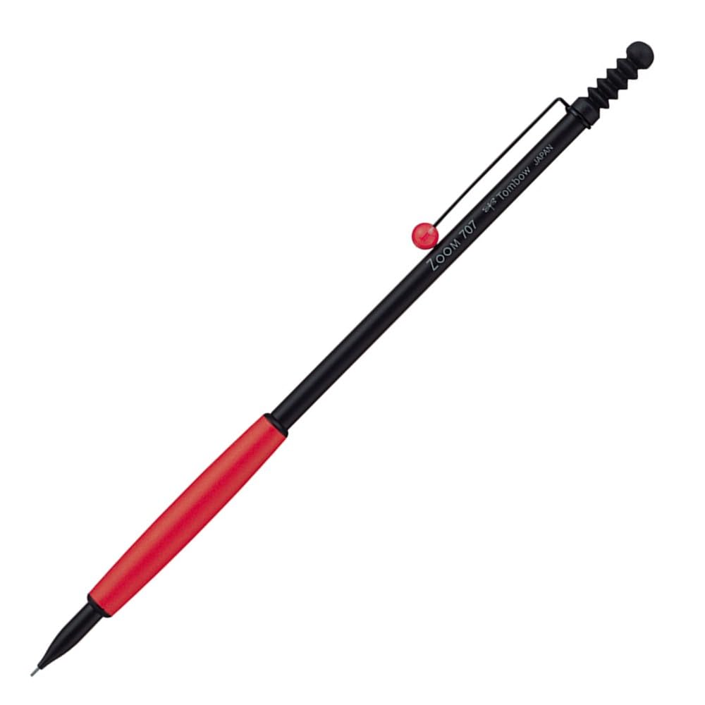 Подарочный механический карандаш Tombow ZOOM 707 0,5 мм (с чехлом) Черный/Красный SH-ZS2