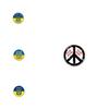 Beautiful Ukraine Flag Brooch For Everyday Wear