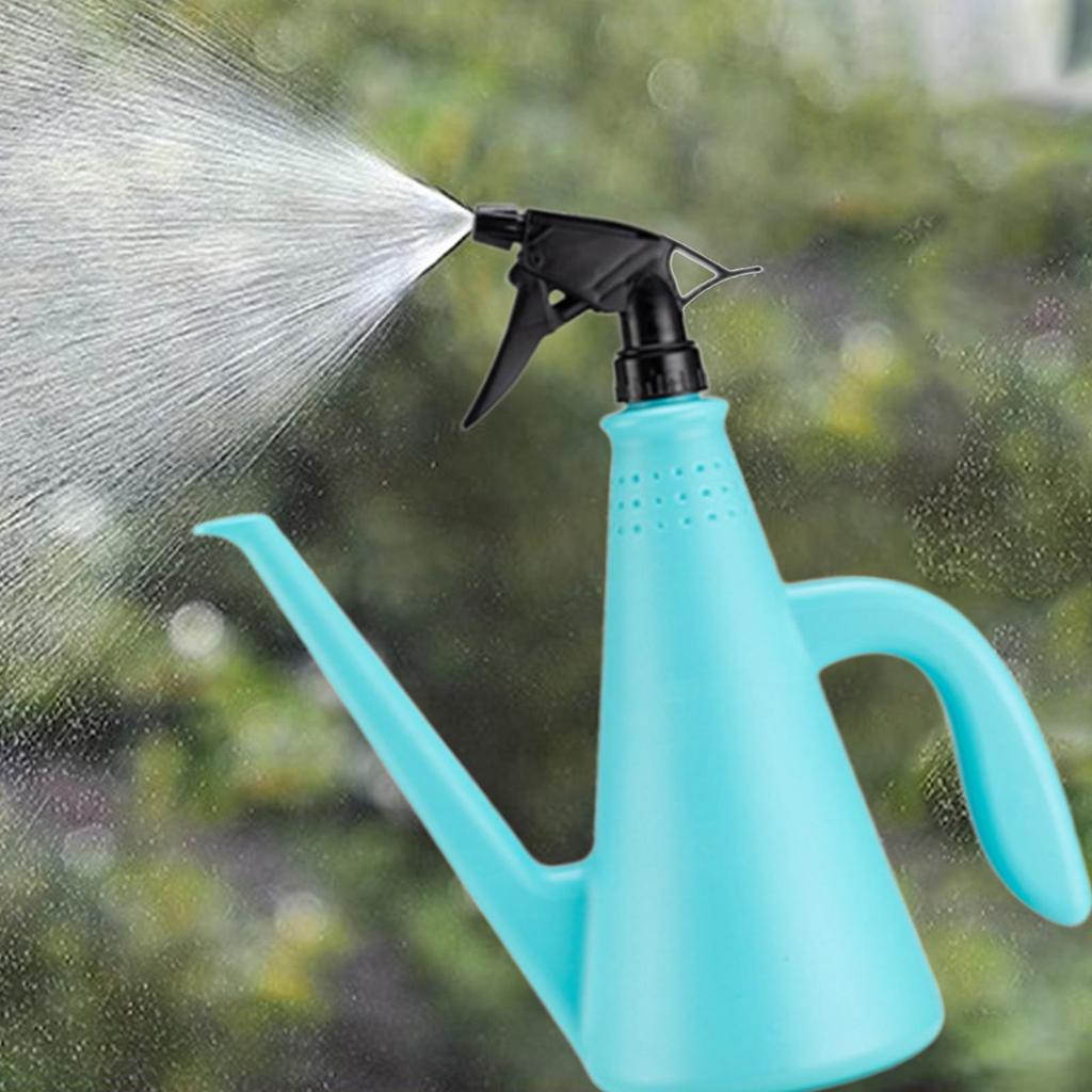 Watering Can 1000ml Watering Bottle Portable Sturdy Double Function Flower Sprayer for Lawn Farmhouse Flower Pot Farm Vegetable