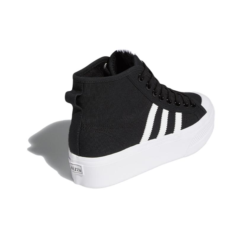 Adidas Women's Nizza Platform Mid 'Core Black White' Women's Sneakers FY2783