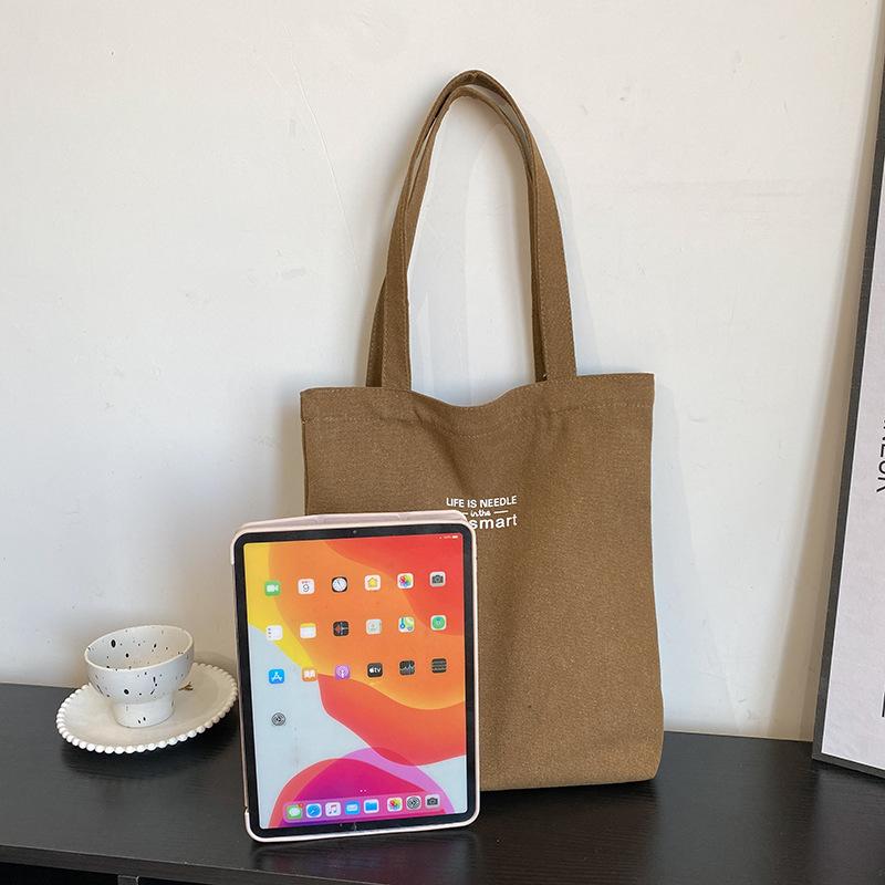 Women Canvas Tote Casual Shoulder Work Bag Large Capacity Top Handle Bag Multifunction Big Shopping Handbag