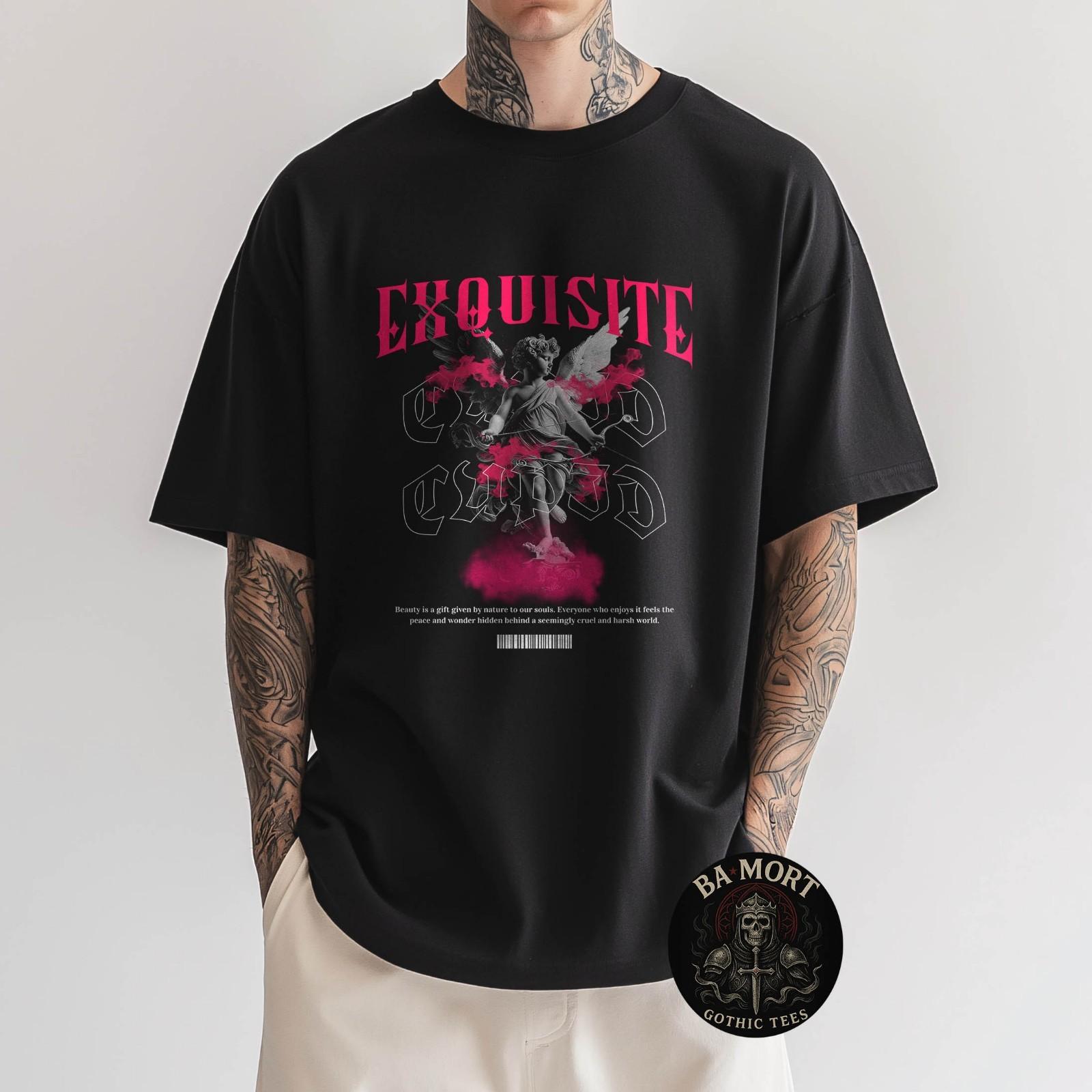 

Exquisite Cupid Pink Smoke Aesthetic T-Shirt 5XL різнокольоровий