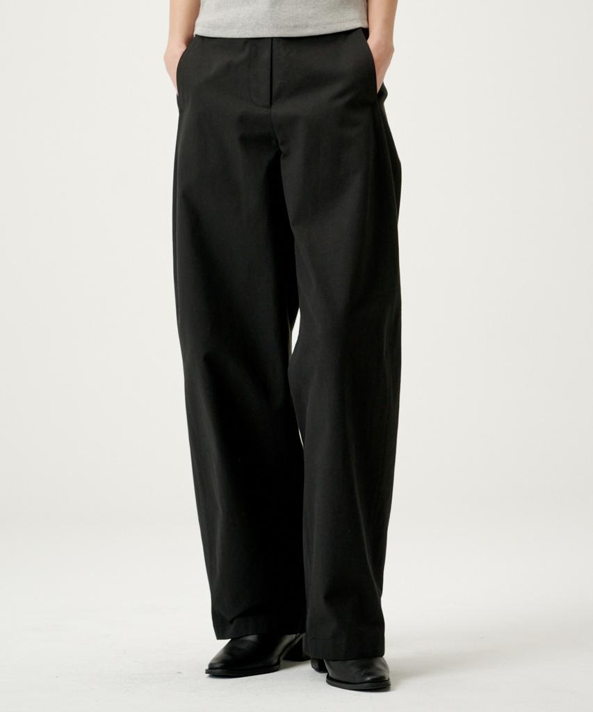 Linte Curved Slacks Black