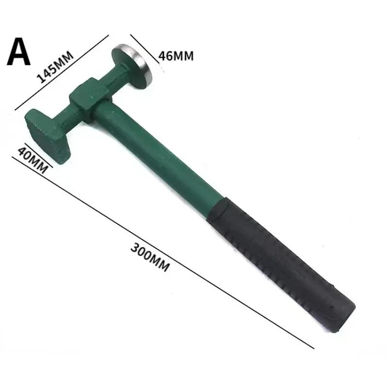 Car Auto Body Metal Repair Panel Beating Hammer Garage Hand Tools Straight Pein Finish Crowned Face Dent Beater Bumping Hammer