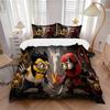 Minion Style Superhero Battle Printed 3pcs Bedding Set Soft Microfiber 1 Duvet Cover And 2 Pillowcases Home Bedroom Decor Xmas Gift Q1418