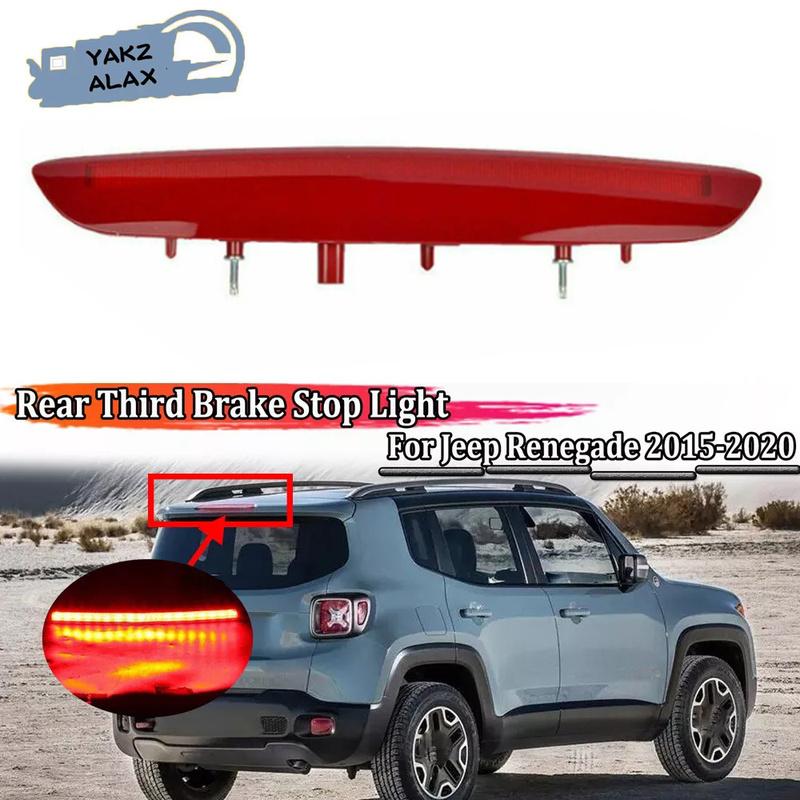 Rear Third Brake Stop Light for 2015- Jeep Renegade 68247167AA High Mount Stop Warning Light 53393384 51953596 Auto Parts